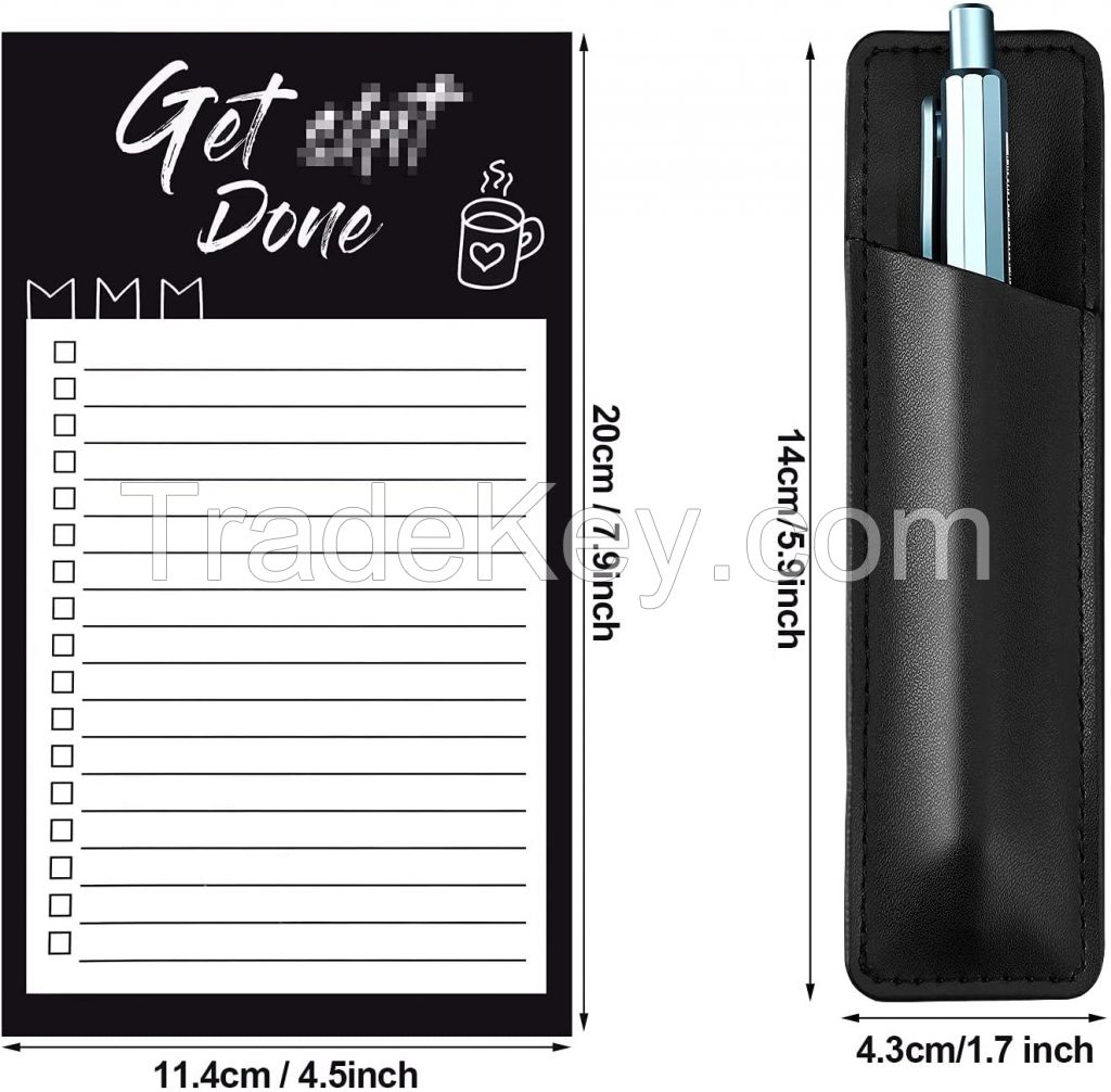 Household Schedule Planner Refrigerator Notebook Magnetic Notepad with Pen