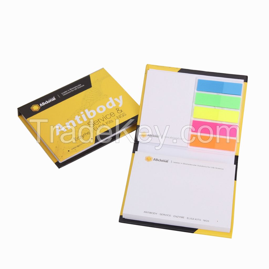 Factory Custom Promotional Memo Pad Fluorescent Paper Sticky Notepad