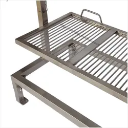 NEW BUILT-IN STAINLESS STEEL ARGENTINIAN PARRILLA BBQ GRILL stainless steel Round Bar Grill