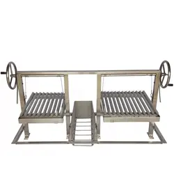 Stainless Steel New Style Argentinian Grill with Wood Basket From Inmo bbq