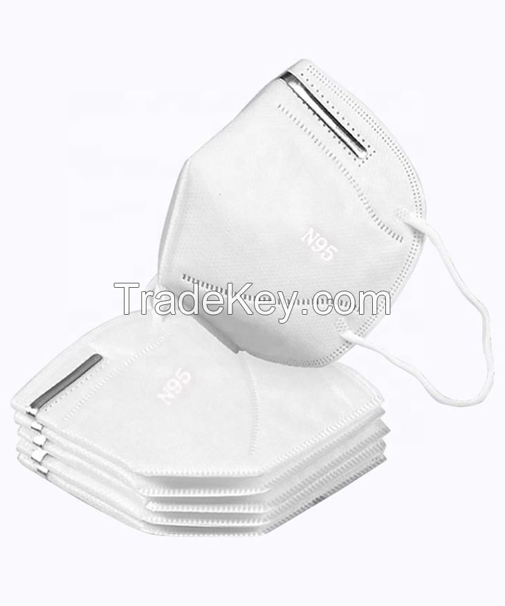 Daily Protective KN95 Folding Nonwoven4 Ply Anti Dust Protective Wholesale Face Mask