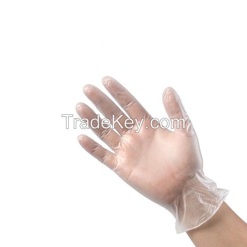 Disposable Clear Powder Free PVC Gloves 100PCS/Box Vinyl Gloves