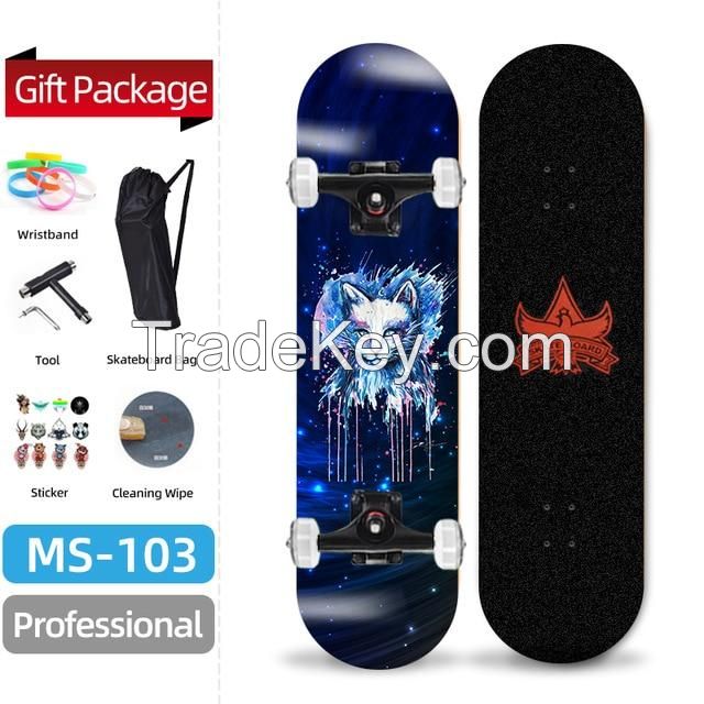 Gift Pack High Quality Four Wheels Dancing Skateboard Wholesale with Low Price