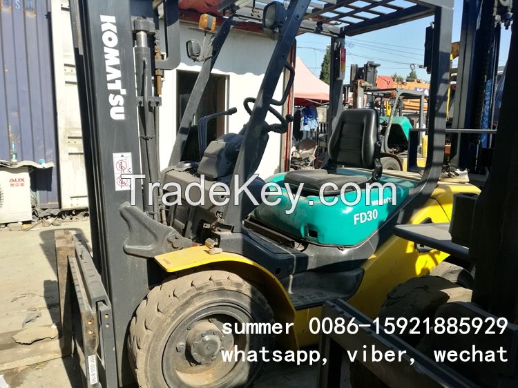 used 3tons 3stages masts side shifter forklift for container using
