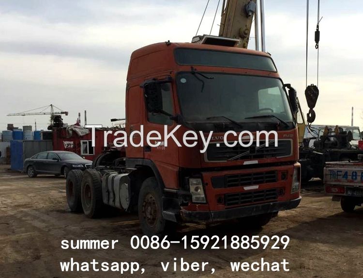 used volvo big axle tractor head, used FM12 tractor truck for sale
