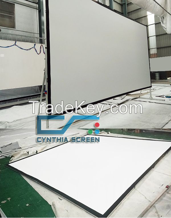 150 inch Front Rear Projection Portable Frame Screen Easy Fold Projector Screens