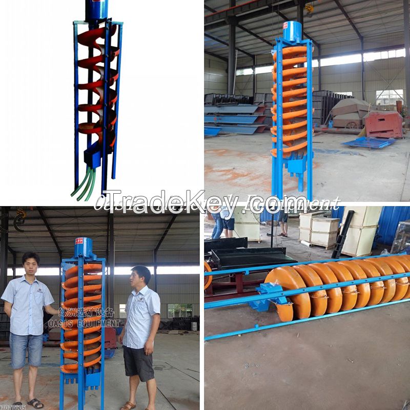 High Quality Gold Mining Equipment Gravity Spiral Chute Separator For Gold Ore Mineral Separation