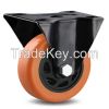 Medium Duty Ball Bearing PU/PVC Caster For Mobile Speaker