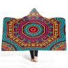 3D Hoodie Blanket Coral Fleece Hooded Blanket Winter Warm Travel Airplane Sofa Bed Throw Blankets