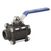 3pcs carbon steel ball valve