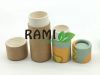 Push Up Cosmetic Paper Tubes Oval Deoderant Essential Oil Biodegradable Kraft Lip Balm Tube Packaging