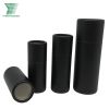 China Manufacture Wholesale Customized Personal Care Oil Essential Makeup Lipstick Packaging Black Paper Tube with PVC Window