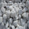 China Snow White Pebble Stone Colored River Stone For Landscaping