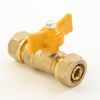 2025 Brass ball valve with butterfly handle