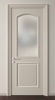 Perfetto white gray bathroom HPL LVL wood core door with glass