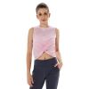 Ladies loose sleeveless yoga top without chest pad