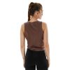 Ladies loose sleeveless yoga top without chest pad
