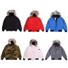 Top quality hooded canada goose winter Down 01 bomber Jacket Coats wiind proof Outwear couple jacket bombardier