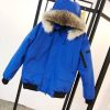 Top quality hooded canada goose winter Down 01 bomber Jacket Coats wiind proof Outwear couple jacket bombardier