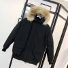 Top quality hooded canada goose winter Down 01 bomber Jacket Coats wiind proof Outwear couple jacket bombardier