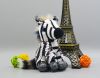 AYZTOYSequin zebra horse plush toy bag Clothing leather key ring buckle