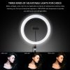 Factory Dimmable 12 inch Selfie LED Ring Fill Light With Tripod Stand Circle Light  Photo Video