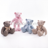 2020 custom design cute knitted toys wholesale custom big eyes bear to