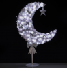 Eid Mubarak Moon Tree Decoration Islam Ramadan Decorations (White 6 feet)