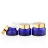 Latest New Design Transparent Blue Facial Face Cream Bottle