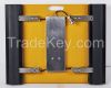 Portable axle weight pads wireless truck axle scale