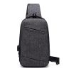 Chest Bag with USB Charging Port Crossbody for Men Women Lightweight Hiking Travel Backpack