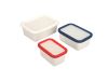 Enamel Food Storage With Plastic Lid 