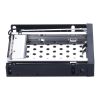 Unestech Dual Bay 2.5"SATA Aluminum Hard Drive case tray SSD  HDD enclosure to 3.5" PC floppy  bay