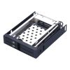 Unestech Dual Bay 2.5"SATA Aluminum Hard Drive case tray SSD  HDD enclosure to 3.5" PC floppy  bay