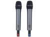 Microphones Karaoke 2 Channel Professional Wireless Microphone UHF Mic Handheld Wireless LCD screen microphone High Sensitivity