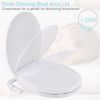 Bidet Toilet Seat Round- Non-electric Cold Water Bidet with Pressure Controls, Dual Nozzles Self-cleaning for Frontal &amp;amp;amp;amp; Rear Wash