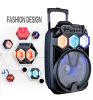 Wholesale Oem Best Quality Party box Battery Active Portable Wireless Disco Light Flash  Speaker