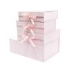 High Quality Customized Cardboard Packing Foldable Magnetic Closure Gift Clothes Packaging Paper Box With Ribbon