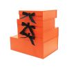 Wholesale handmade gift box surprise candy magnetic packaging folding box with ribbon