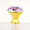 colorful diamond crystal glass cupboard knobs 