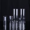 clear cut short length fused silica quartz glass tube quartz tube for uv lamp