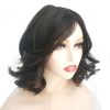 14inches small layer wave light brown with highlight human hair women hair wig jewish wig