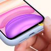 Clove Purple Liquid Silicone Anti-Scratch Shockproof Cover Case Compatible with iPhone 11