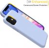 Clove Purple Liquid Silicone Anti-Scratch Shockproof Cover Case Compatible with iPhone 11