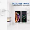Dual Port USB Cube Power Adapter Charger