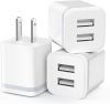 Dual Port USB Cube Power Adapter Charger