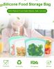 LFGB FDA New design 100% Food Grade Platinum Silicone food storage bag