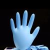 Disposable powder free medical chemical resistant examination cut resistant work nitrile glove