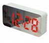 Mirror electronic snooze alarm clock with LED display