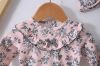 CVC Boutique Lace Ruffle Toddler Clothing Baby Suit 2pc footed jumpsuit set